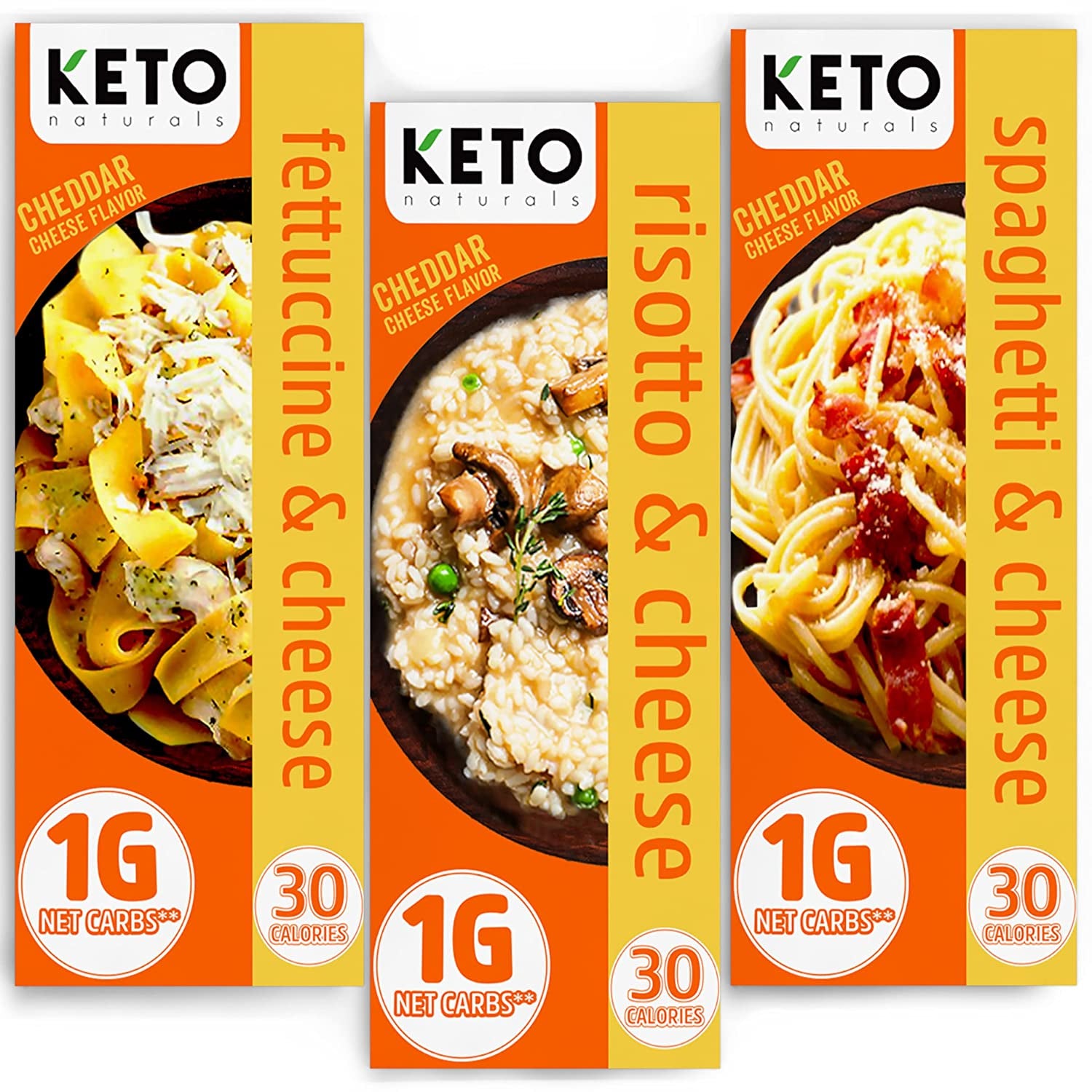 Keto Pasta - Low Carb Pasta (Spaghetti, Fettucine, Risotto) - 6 Packs